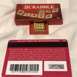 Never used keychain scrabble game magnetic